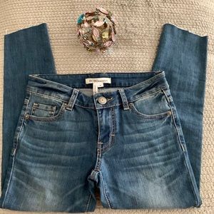 BCBGeneration distressed cropped skinny jeans